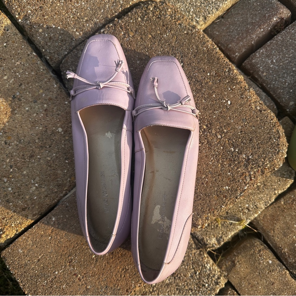 Women's Lilac Slip-On Loafers - Comfortable Casual Flats - Picture 2 of 10
